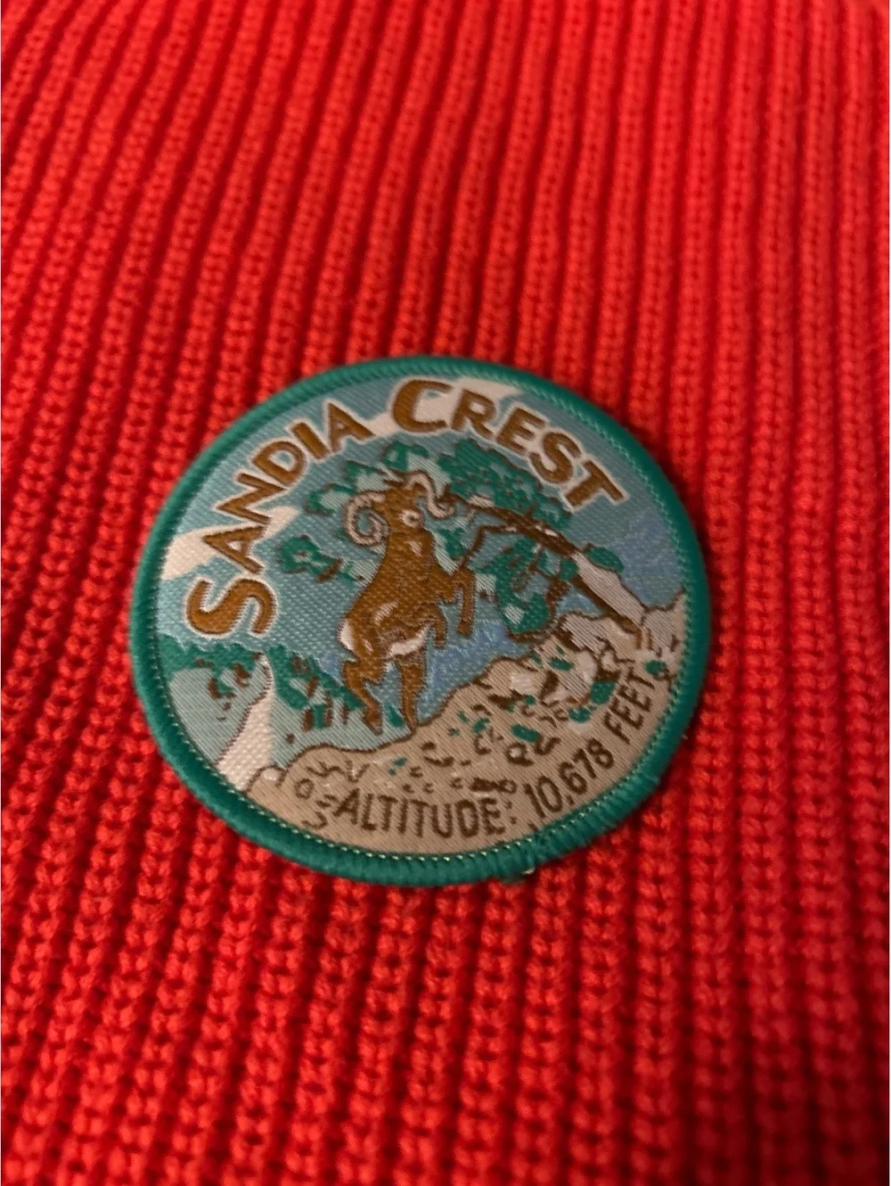 Vintage Sandia Crest Embroidered Patch